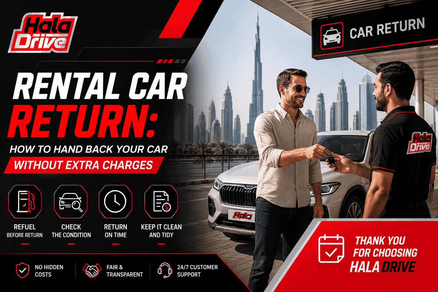 إعادة السيارة المستأجرة
